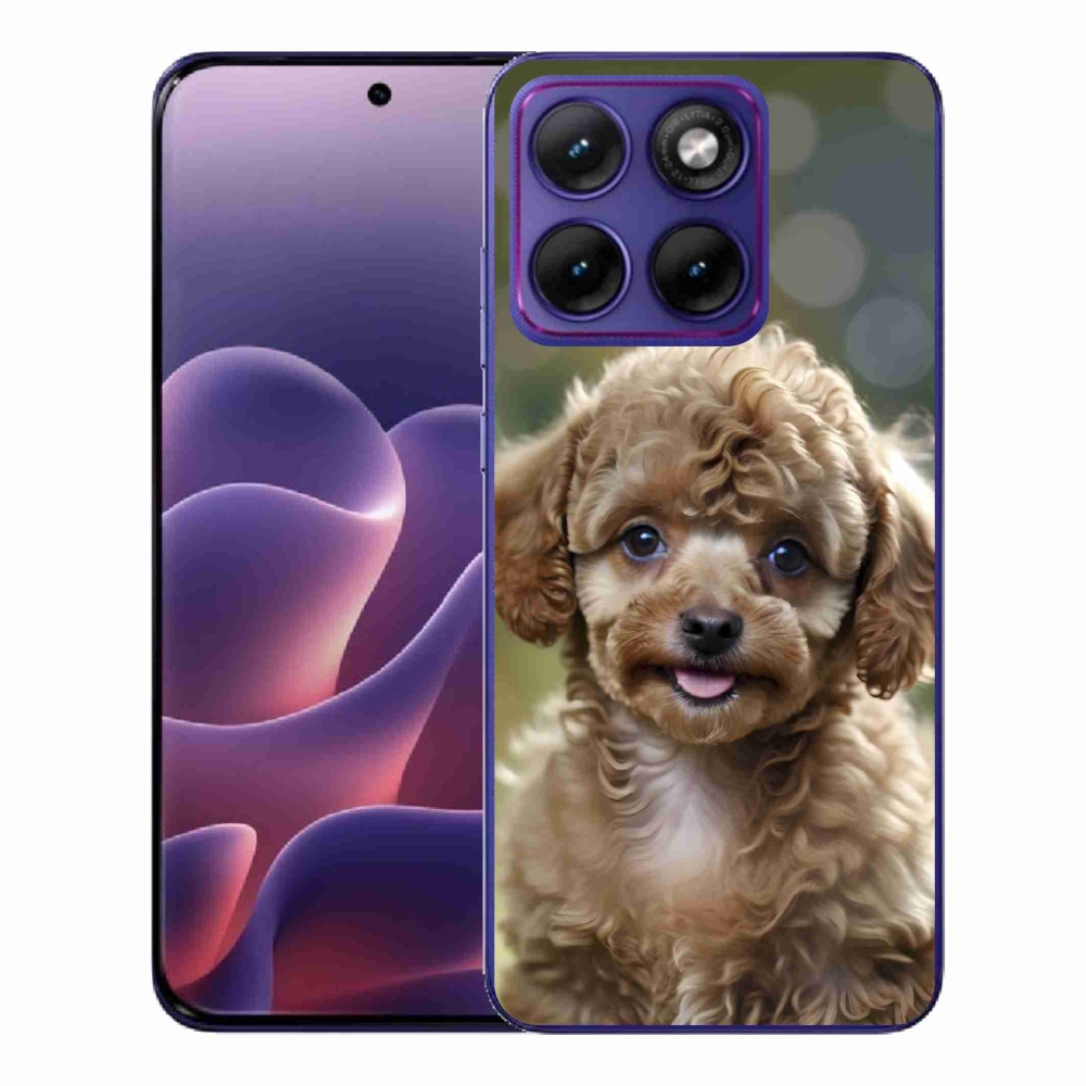 Gelový kryt mmCase na Motorola Edge 70 Fusion - roztomilý pudl