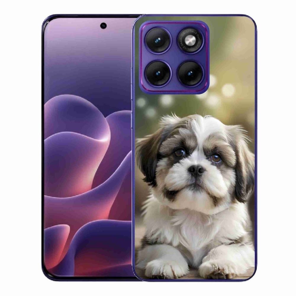 Gelový kryt mmCase na Motorola Edge 70 Fusion - roztomilý shih-tzu