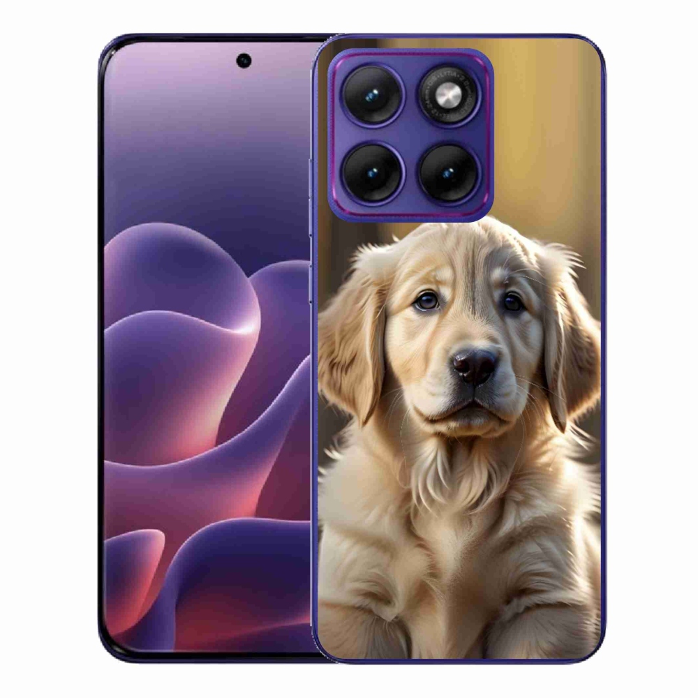 Gelový kryt mmCase na Motorola Edge 70 Fusion - roztomilý zlatý retrívr