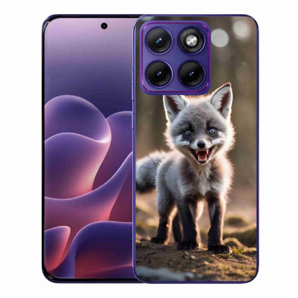 Gelový kryt mmCase na Motorola Edge 70 Fusion - rozzuřená liška
