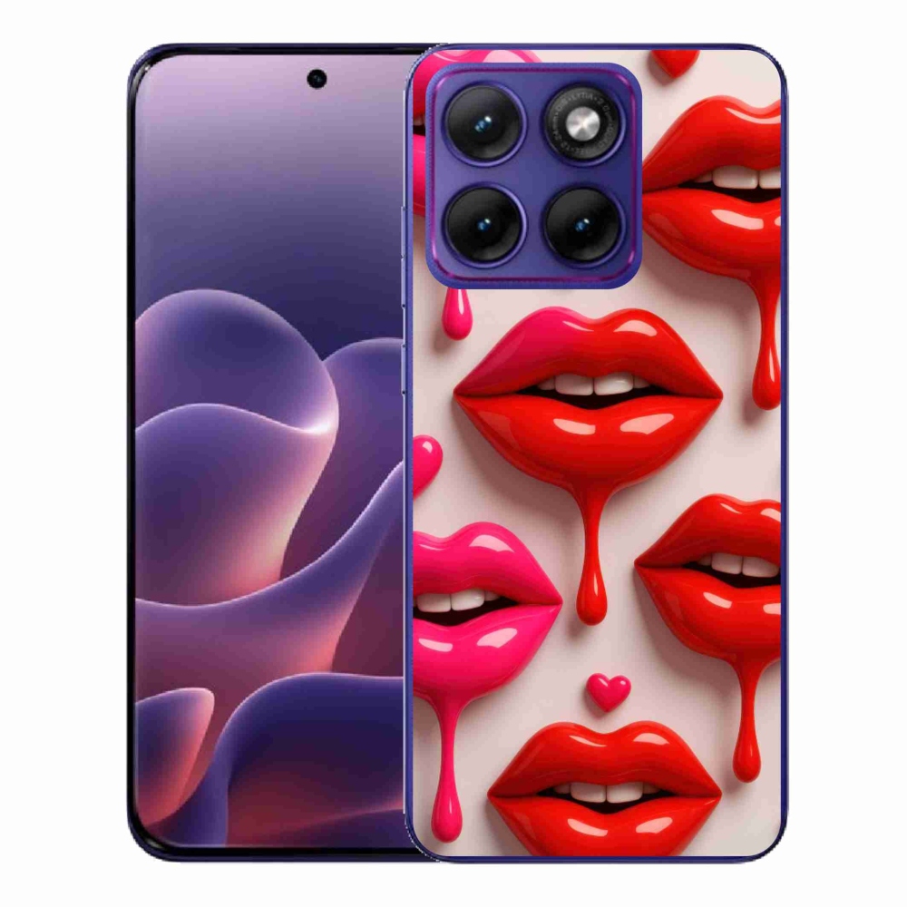 Gelový kryt mmCase na Motorola Edge 70 Fusion - rty 2