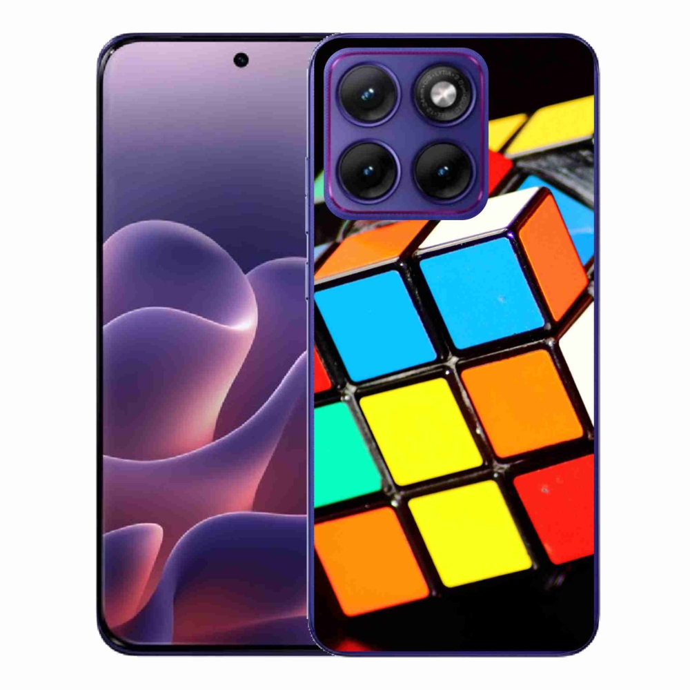 Gelový kryt mmCase na Motorola Edge 70 Fusion - rubikova kostka