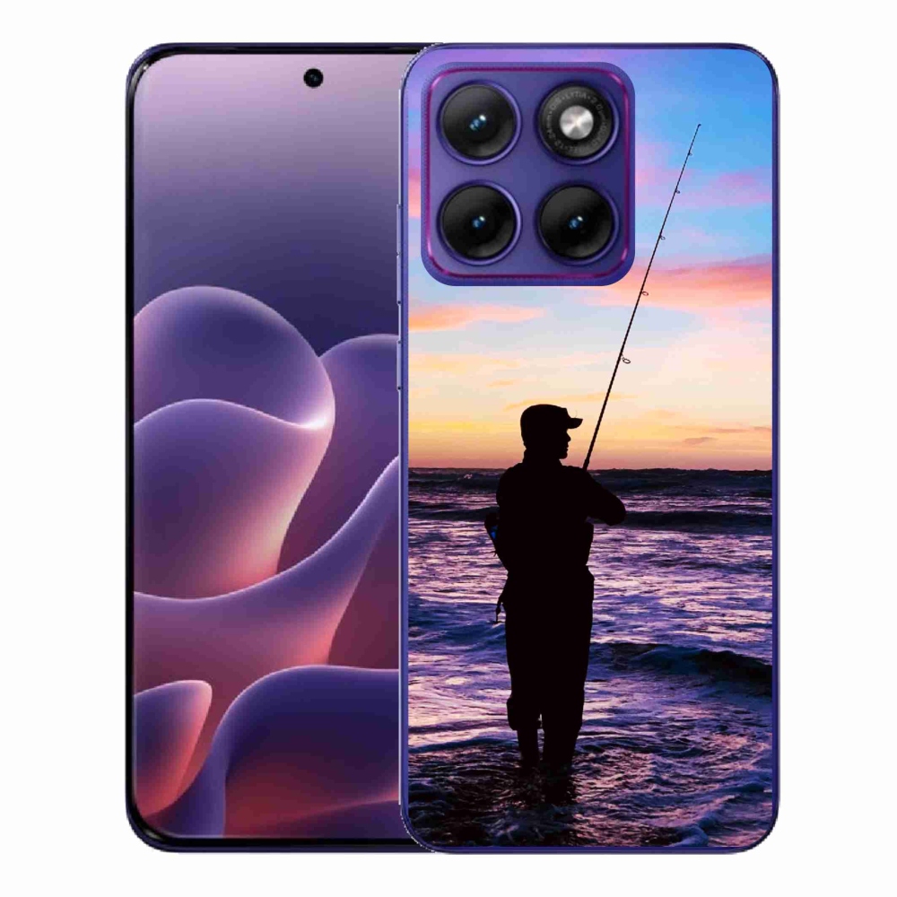 Gelový kryt mmCase na Motorola Edge 70 Fusion - rybaření 1