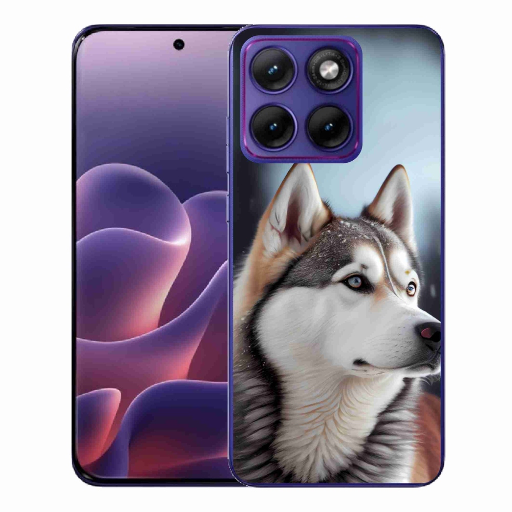 Gelový kryt mmCase na Motorola Edge 70 Fusion - sibiřský husky