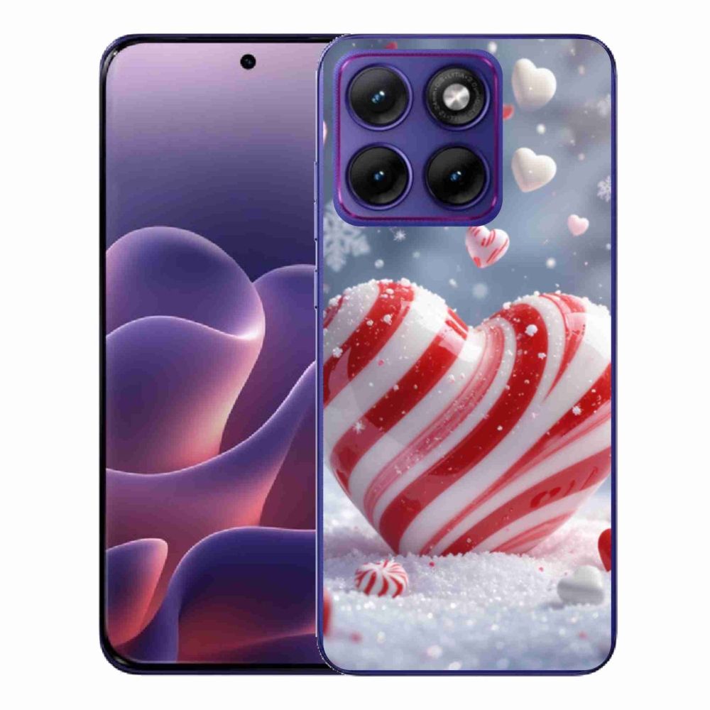 Gelový kryt mmCase na Motorola Edge 70 Fusion - sladké srdce