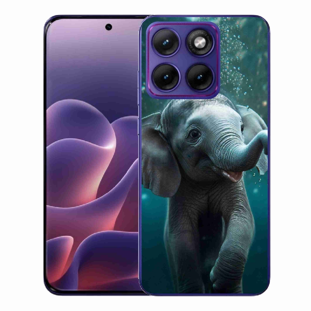 Gelový kryt mmCase na Motorola Edge 70 Fusion - slůně pod vodou