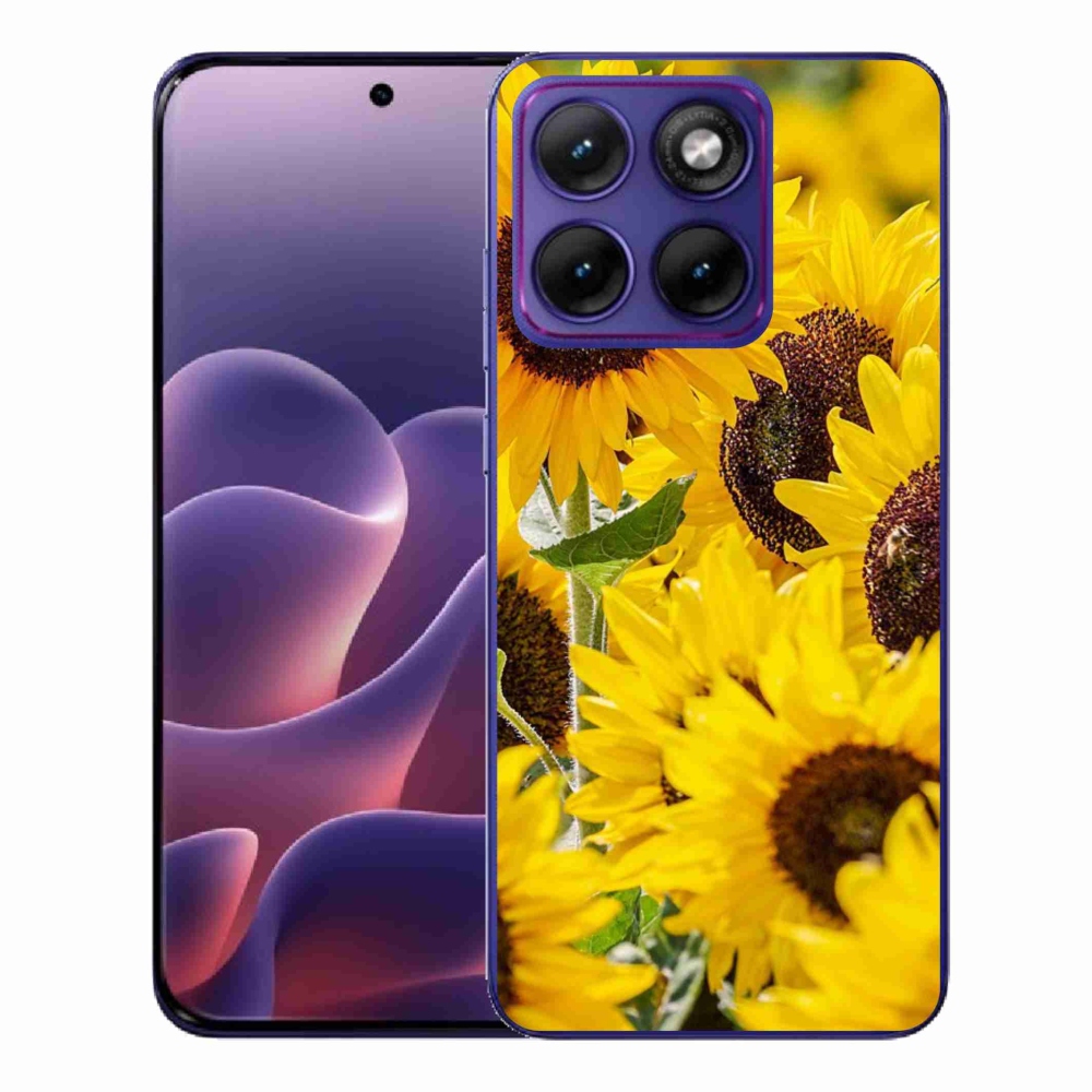 Gelový kryt mmCase na Motorola Edge 70 Fusion - slunečnice