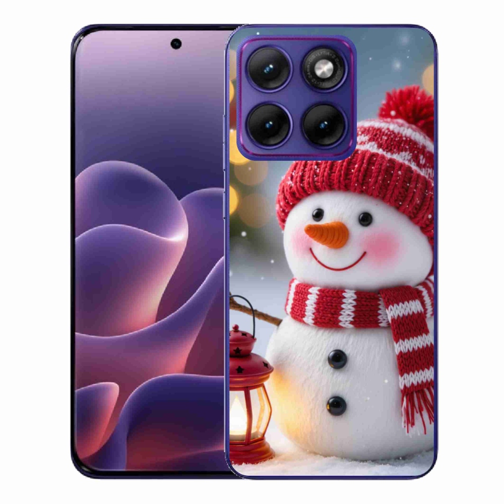 Gelový kryt mmCase na Motorola Edge 70 Fusion - sněhulák 2