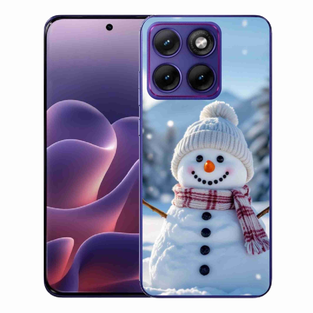 Gelový kryt mmCase na Motorola Edge 70 Fusion - sněhulák 3