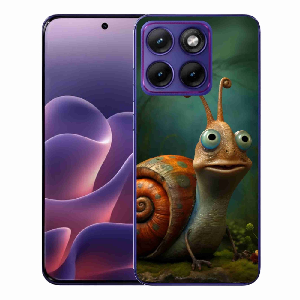 Gelový kryt mmCase na Motorola Edge 70 Fusion - šnek