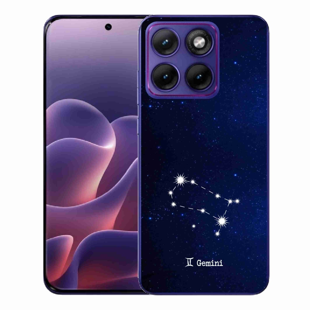 Gelový kryt mmCase na Motorola Edge 70 Fusion - souhvězdí Blíženců