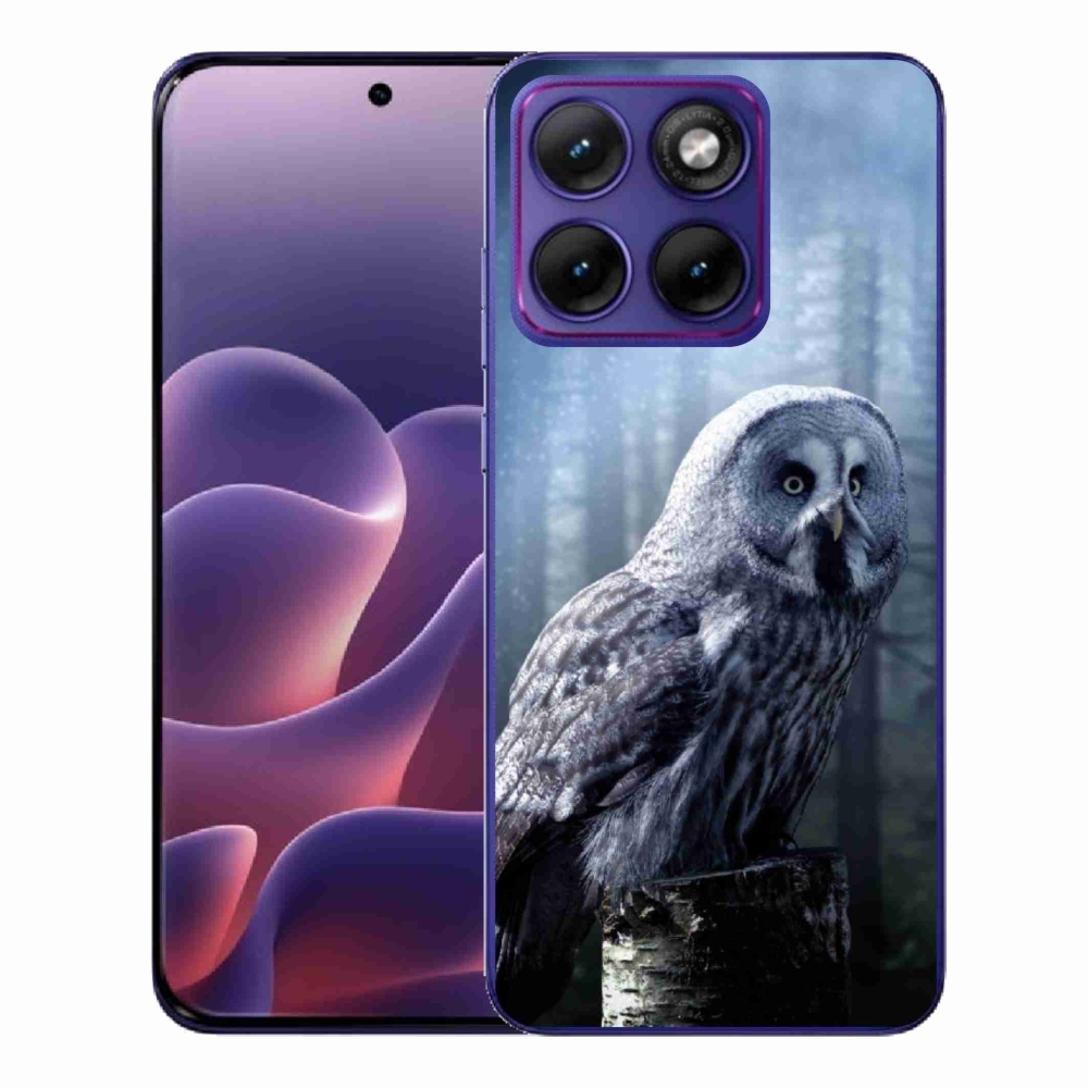 Gelový kryt mmCase na Motorola Edge 70 Fusion - sova