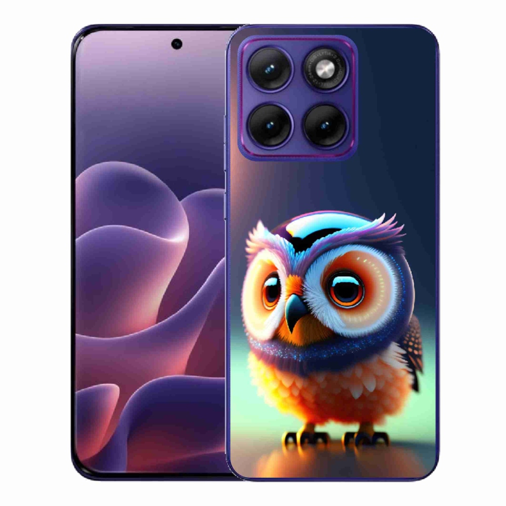 Gelový kryt mmCase na Motorola Edge 70 Fusion - sovička