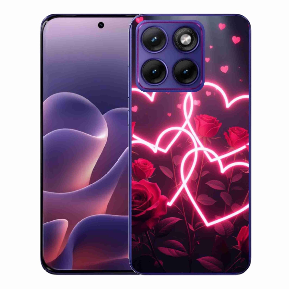 Gelový kryt mmCase na Motorola Edge 70 Fusion - srdce lásky