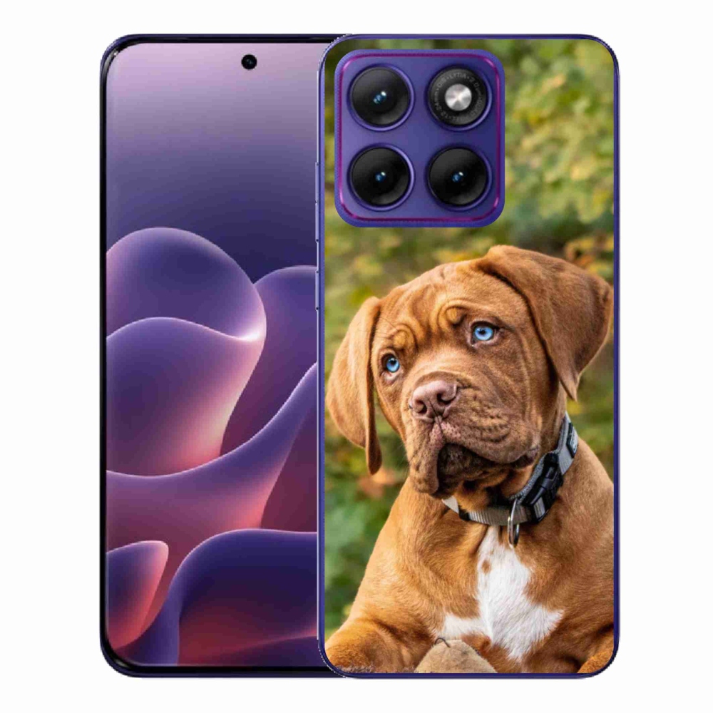 Gelový kryt mmCase na Motorola Edge 70 Fusion - štěně 
