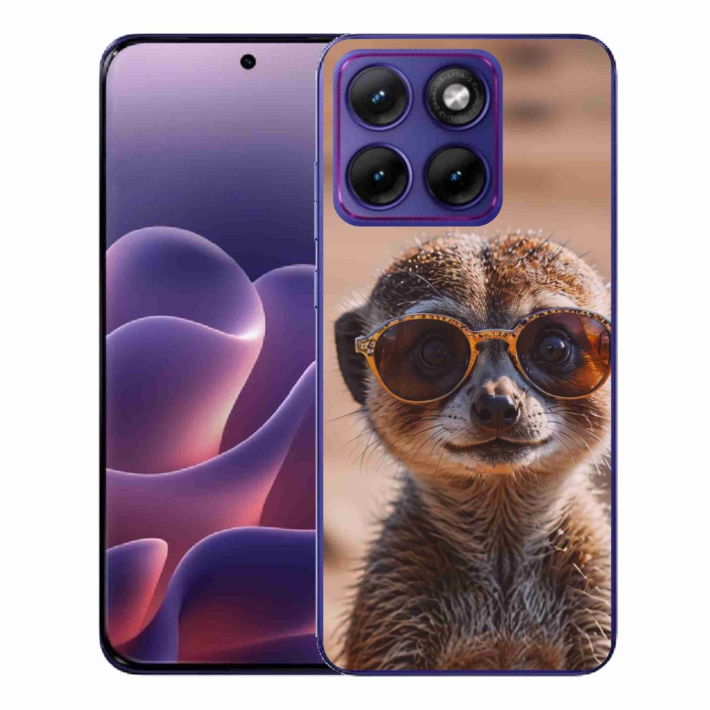 Gelový kryt mmCase na Motorola Edge 70 Fusion - stylová surikata