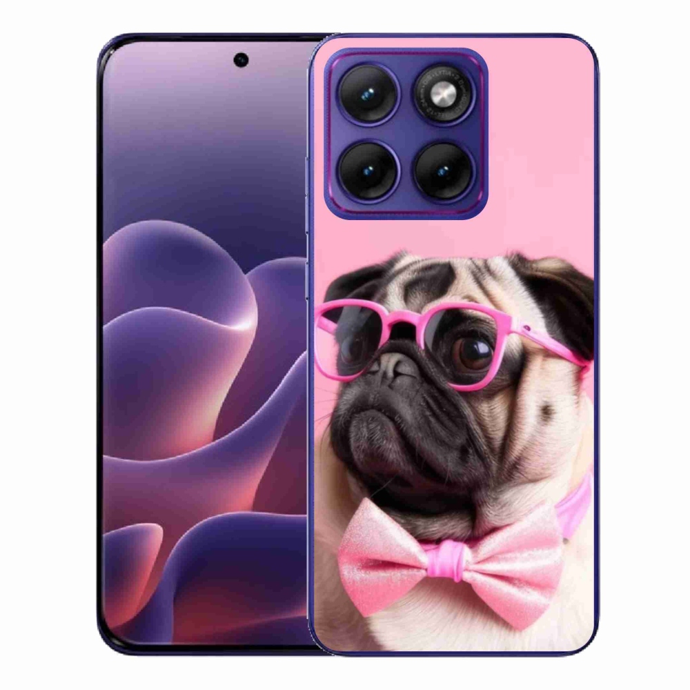 Gelový kryt mmCase na Motorola Edge 70 Fusion - stylový mops