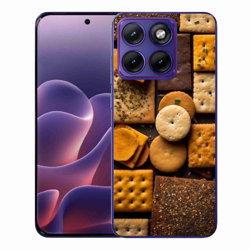Gelový kryt mmCase na Motorola Edge 70 Fusion - sušenky