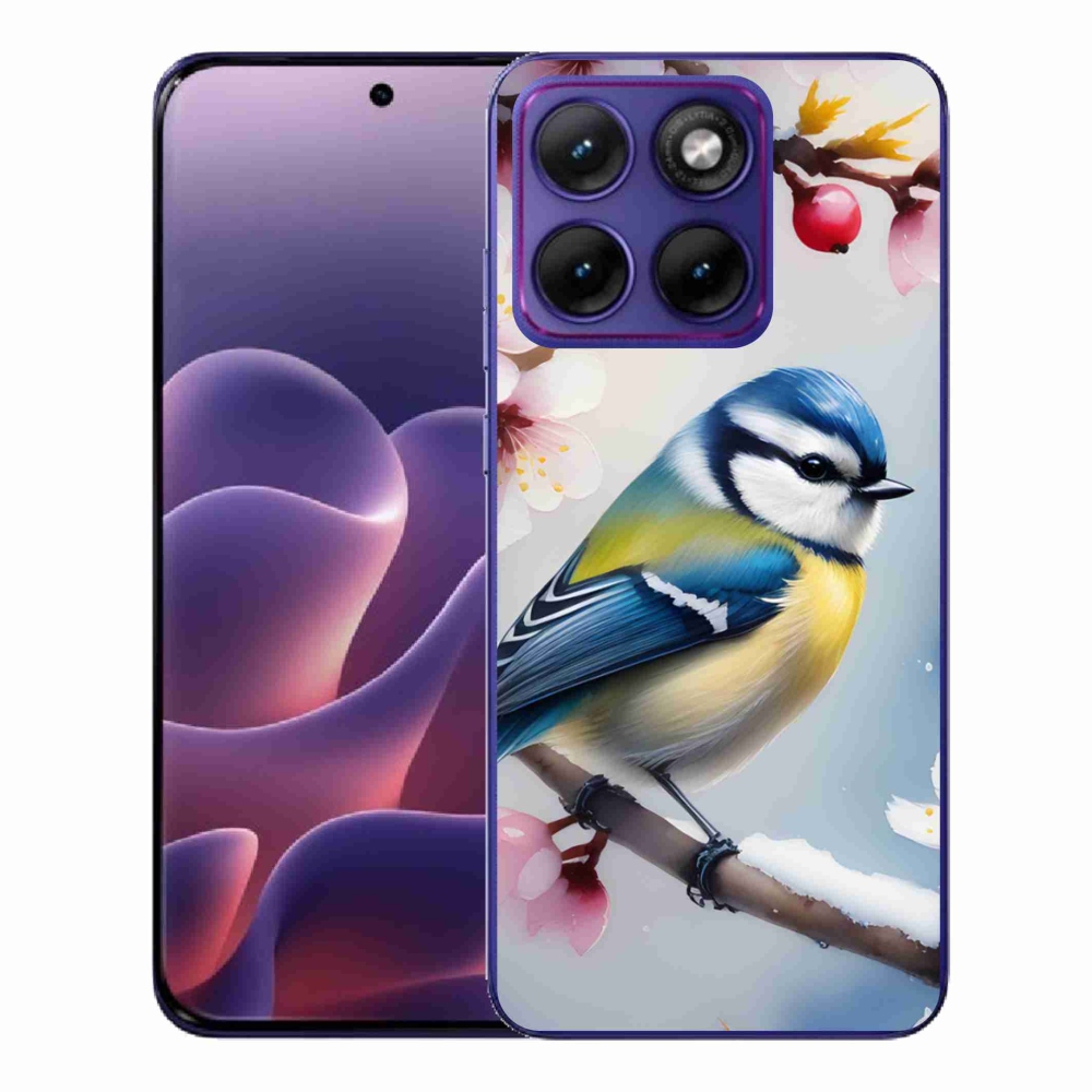 Gelový kryt mmCase na Motorola Edge 70 Fusion - sýkorka