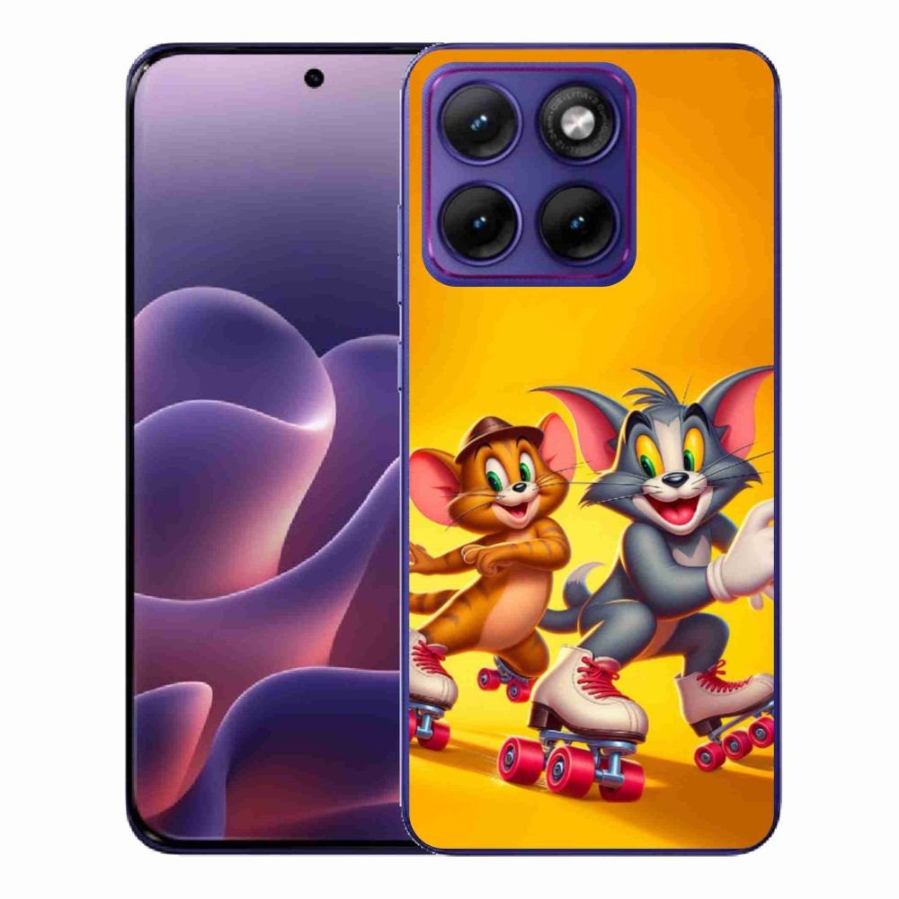 Gelový kryt mmCase na Motorola Edge 70 Fusion - tom a jerry
