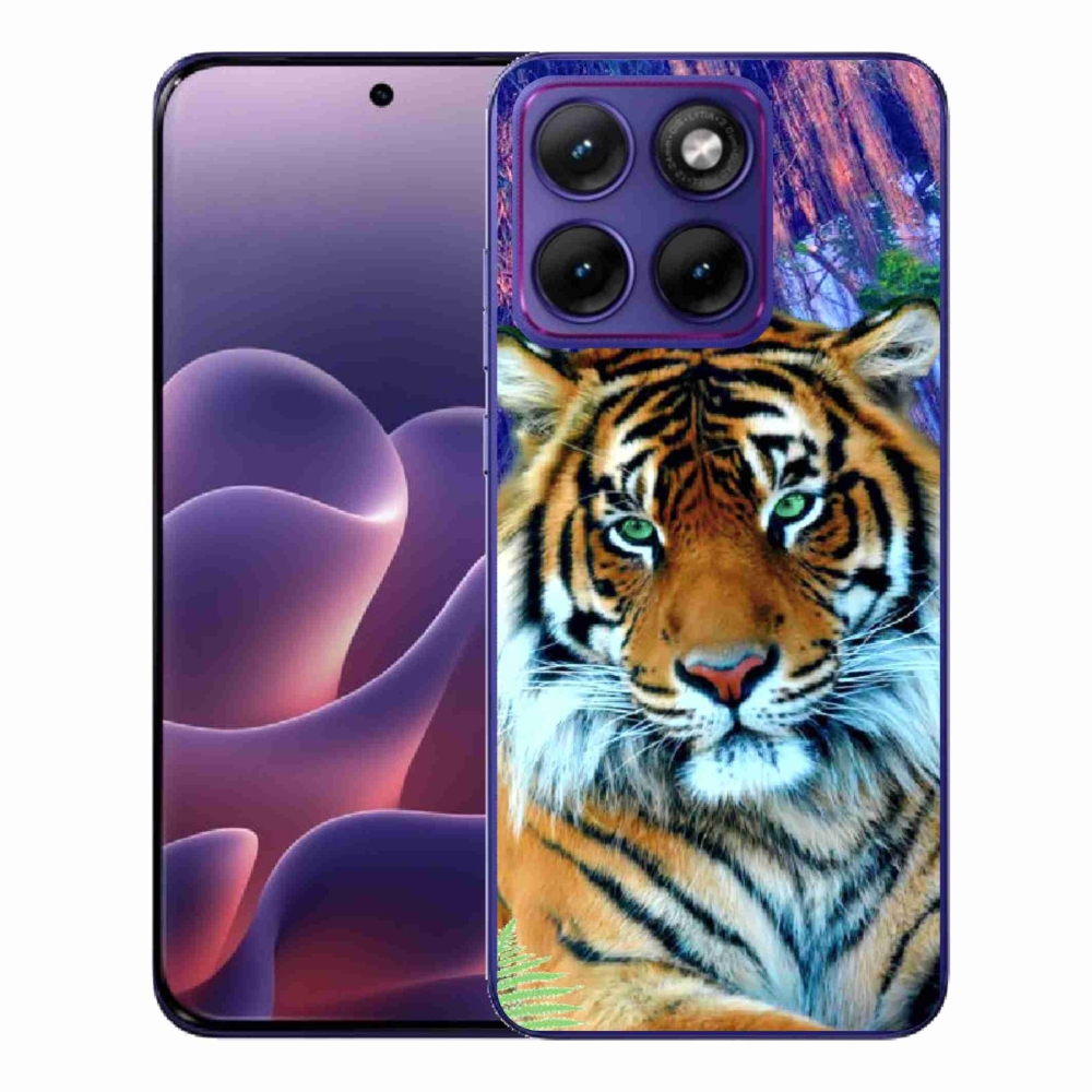 Gelový kryt mmCase na Motorola Edge 70 Fusion - tygr