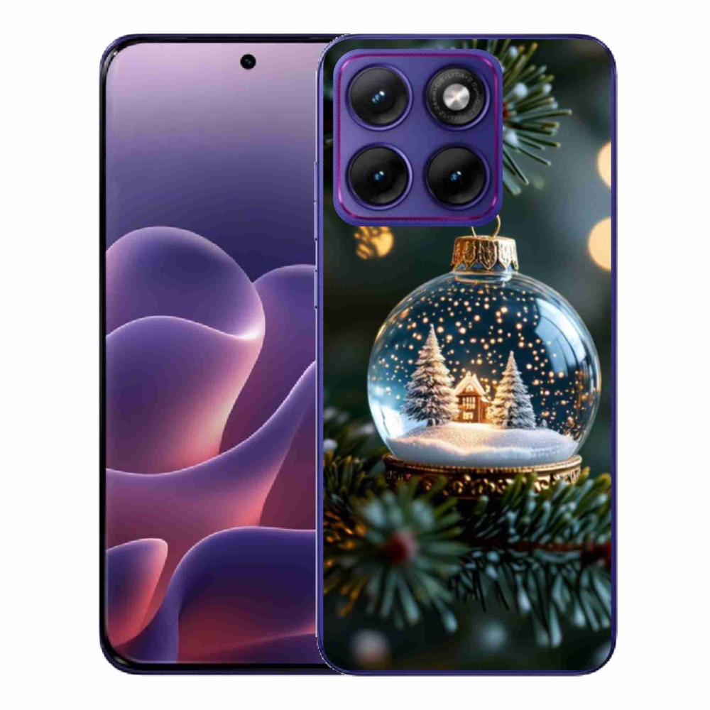 Gelový kryt mmCase na Motorola Edge 70 Fusion - vánoční koule 2