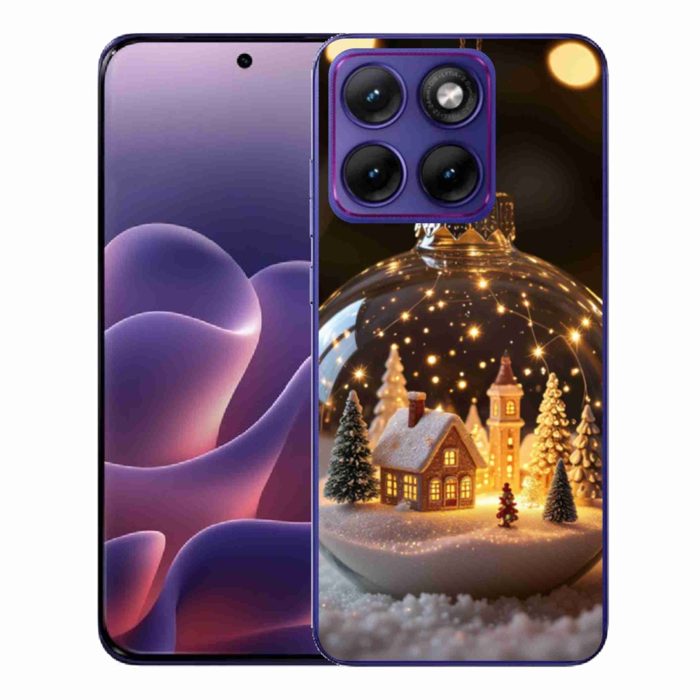 Gelový kryt mmCase na Motorola Edge 70 Fusion - vánoční koule 3