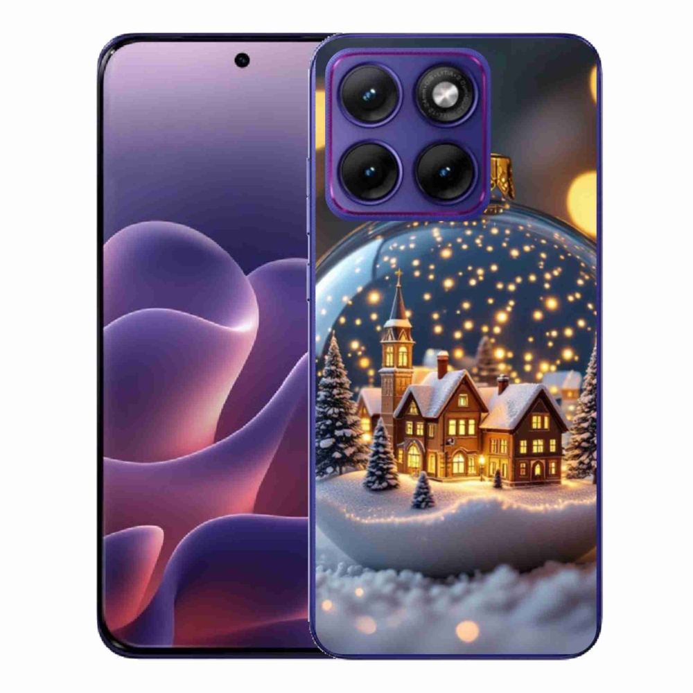 Gelový kryt mmCase na Motorola Edge 70 Fusion - vánoční koule 4