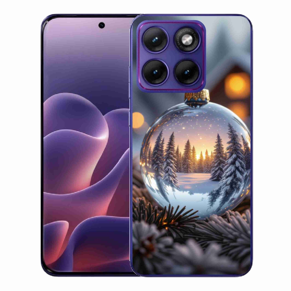 Gelový kryt mmCase na Motorola Edge 70 Fusion - vánoční ozdoba
