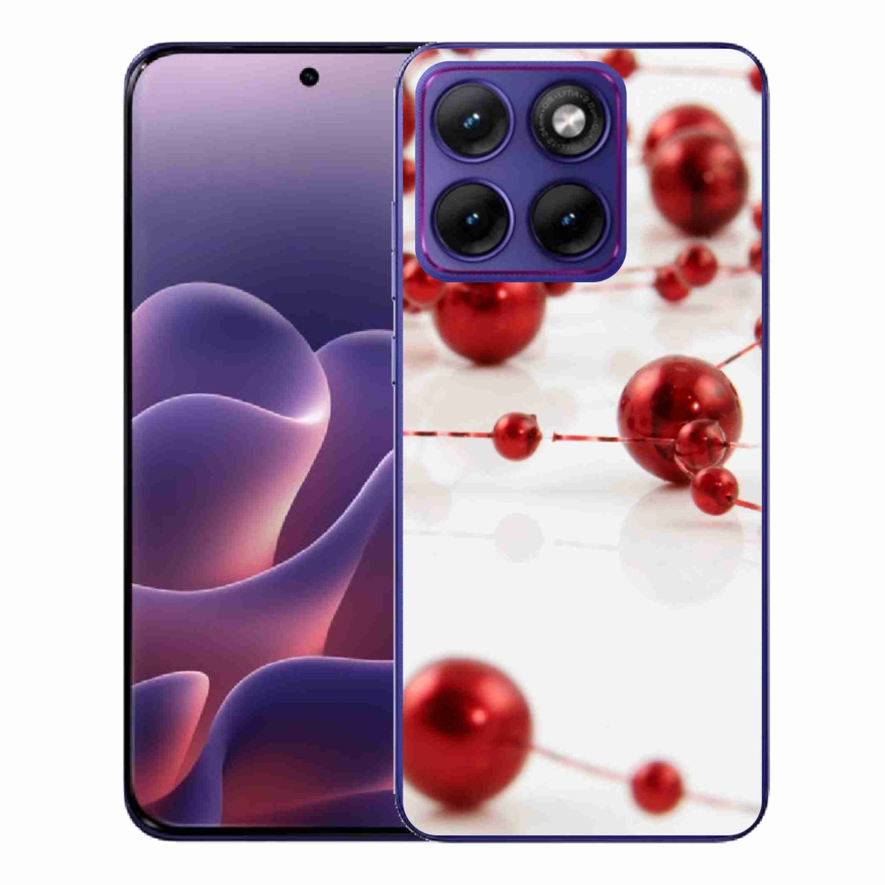 Gelový kryt mmCase na Motorola Edge 70 Fusion - vánoční řetěz