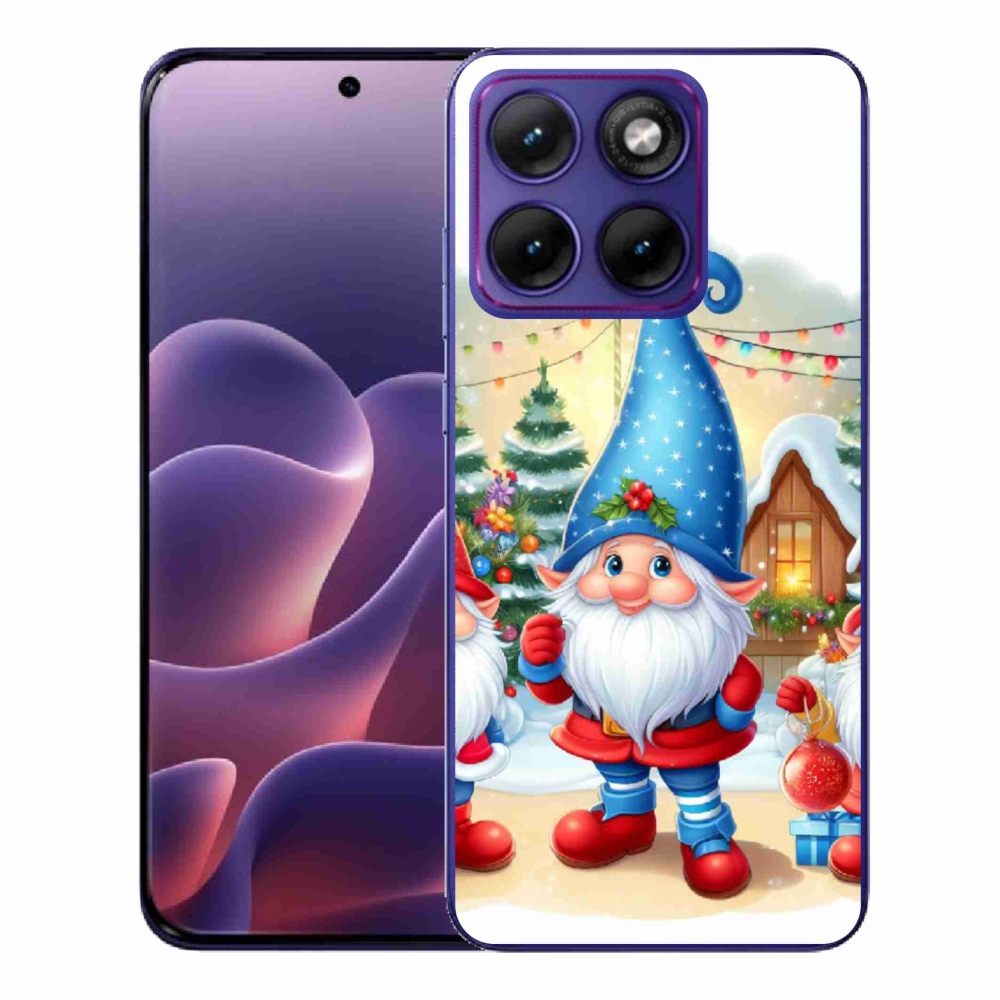 Gelový kryt mmCase na Motorola Edge 70 Fusion - vánoční skřítci