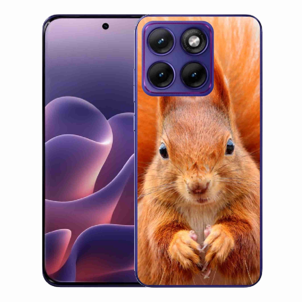 Gelový kryt mmCase na Motorola Edge 70 Fusion - veverka