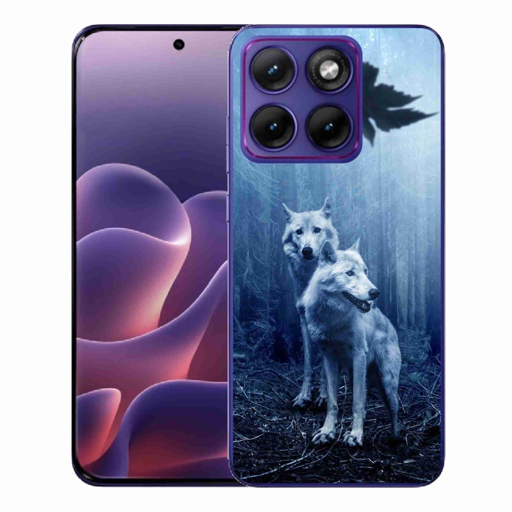 Gelový kryt mmCase na Motorola Edge 70 Fusion - vlci v lese