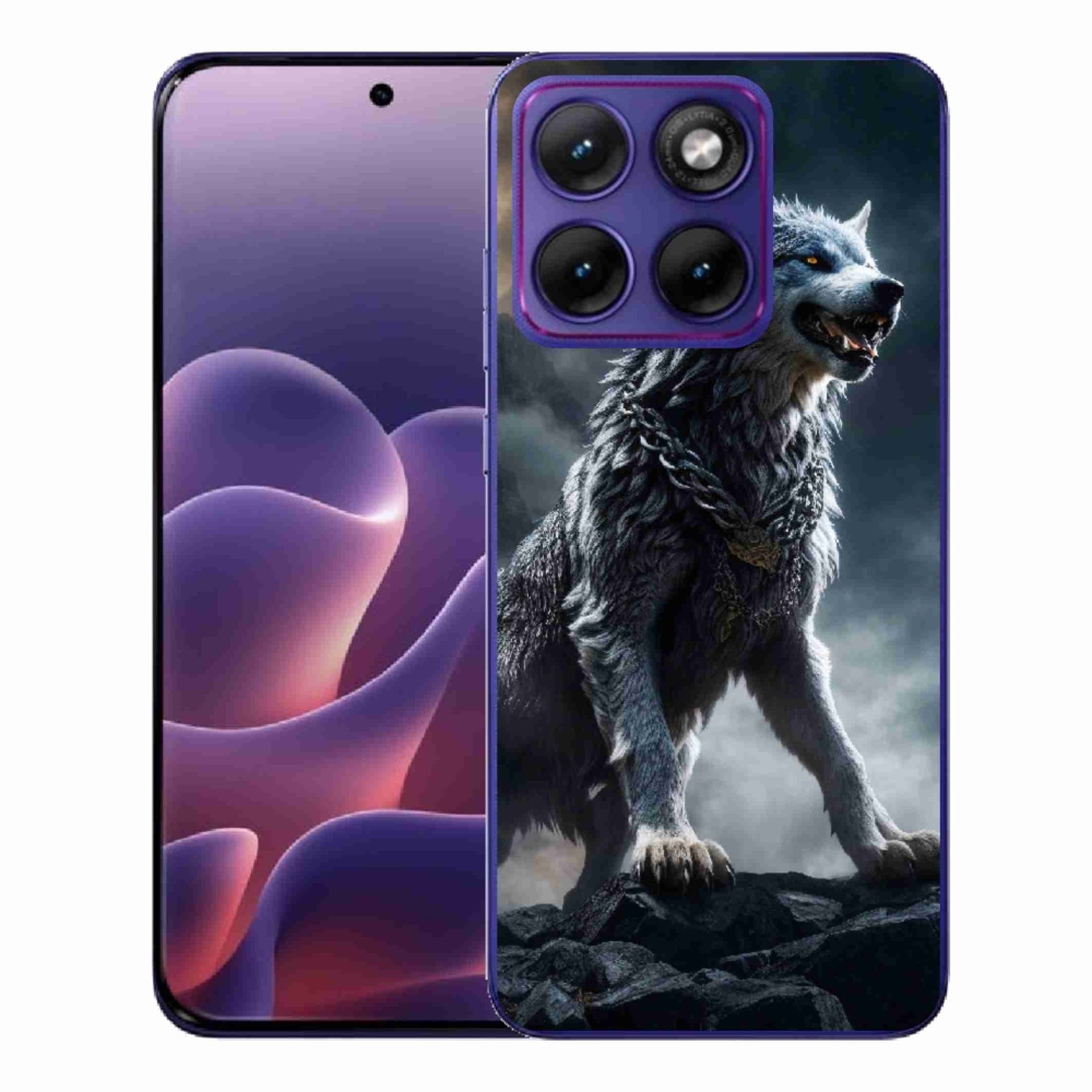 Gelový kryt mmCase na Motorola Edge 70 Fusion - vlk 1