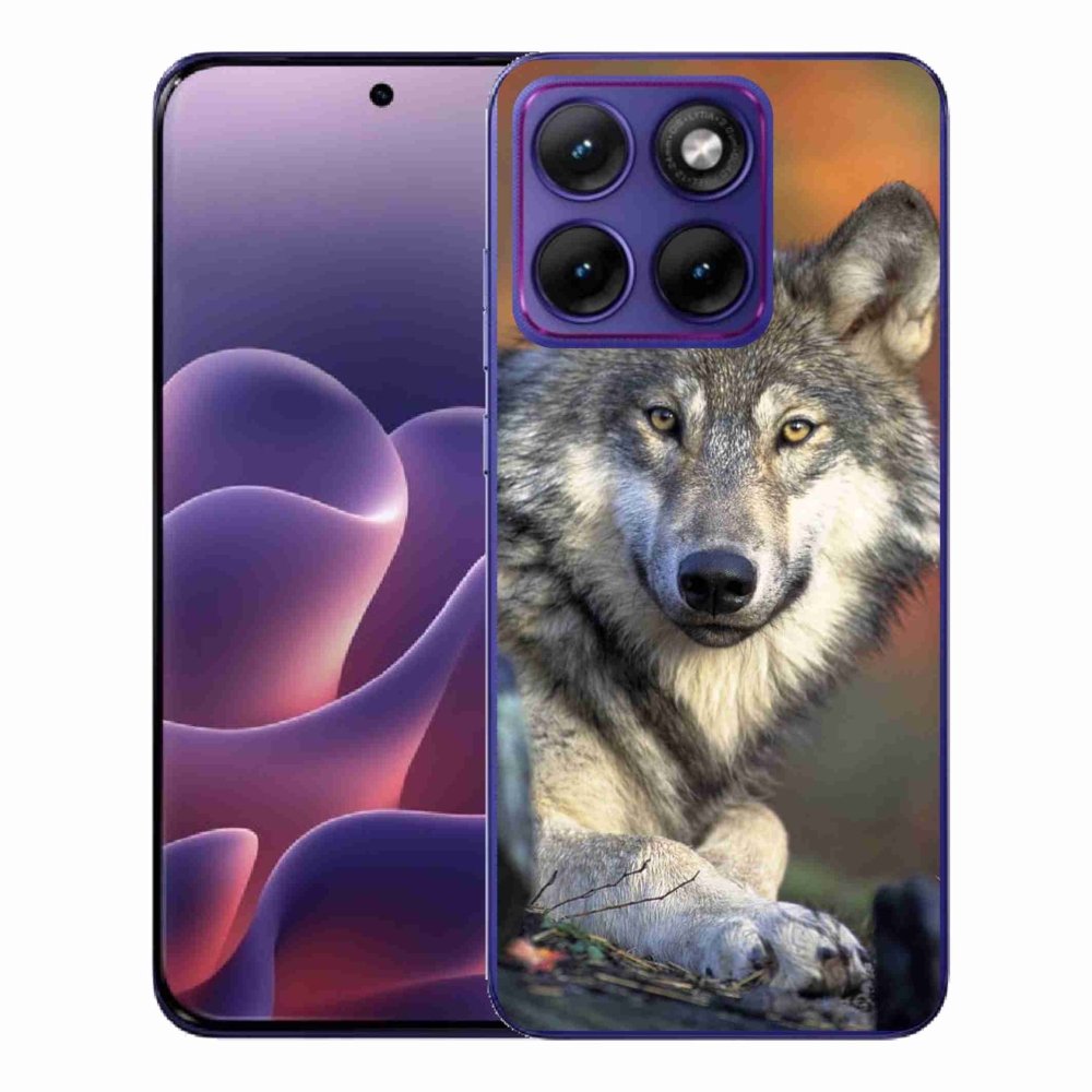 Gelový kryt mmCase na Motorola Edge 70 Fusion - vlk