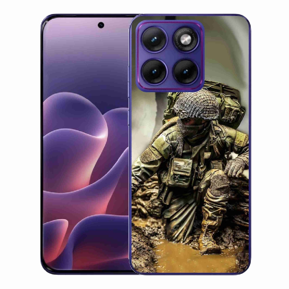 Gelový kryt mmCase na Motorola Edge 70 Fusion - voják