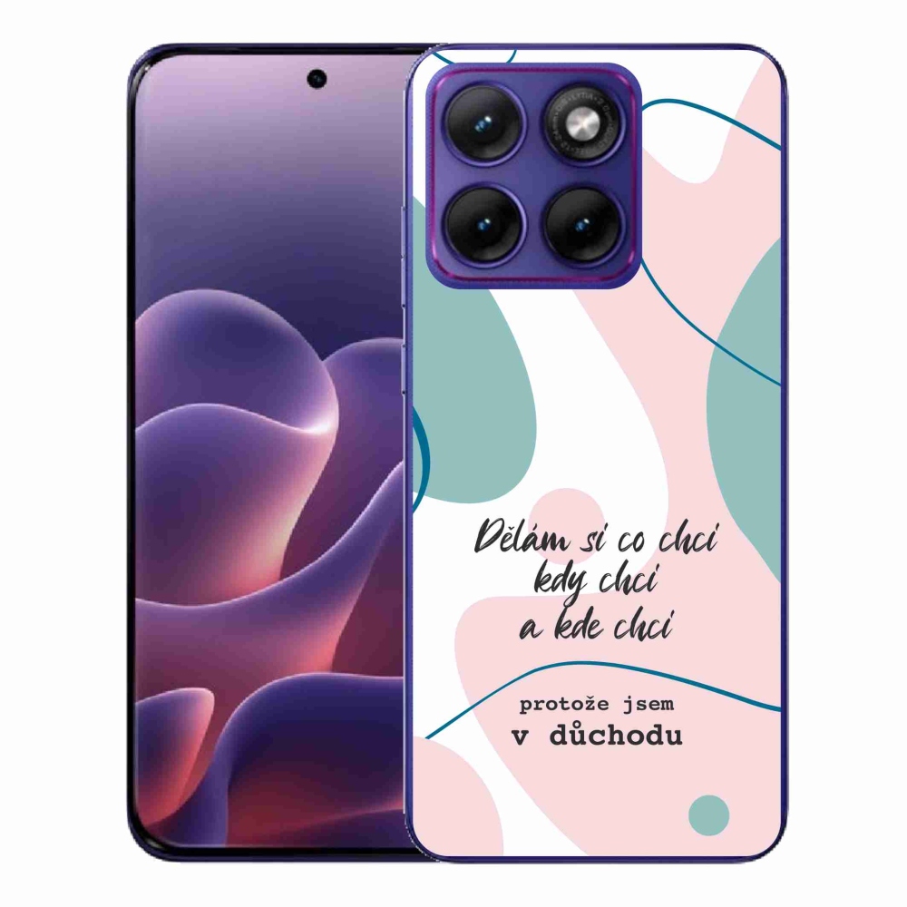 Gelový kryt mmCase na Motorola Edge 70 Fusion - vtipný text 10 bílé pozadí