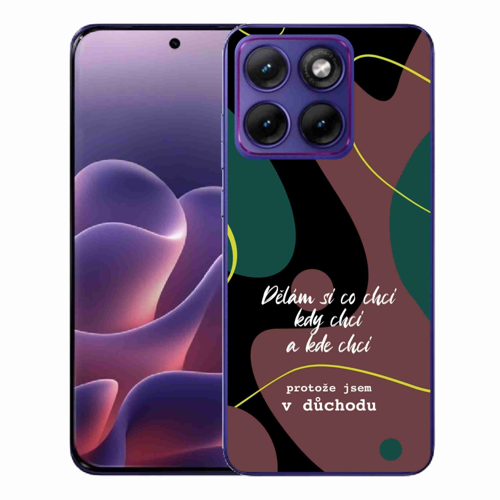 Gelový kryt mmCase na Motorola Edge 70 Fusion - vtipný text 10 černé pozadí