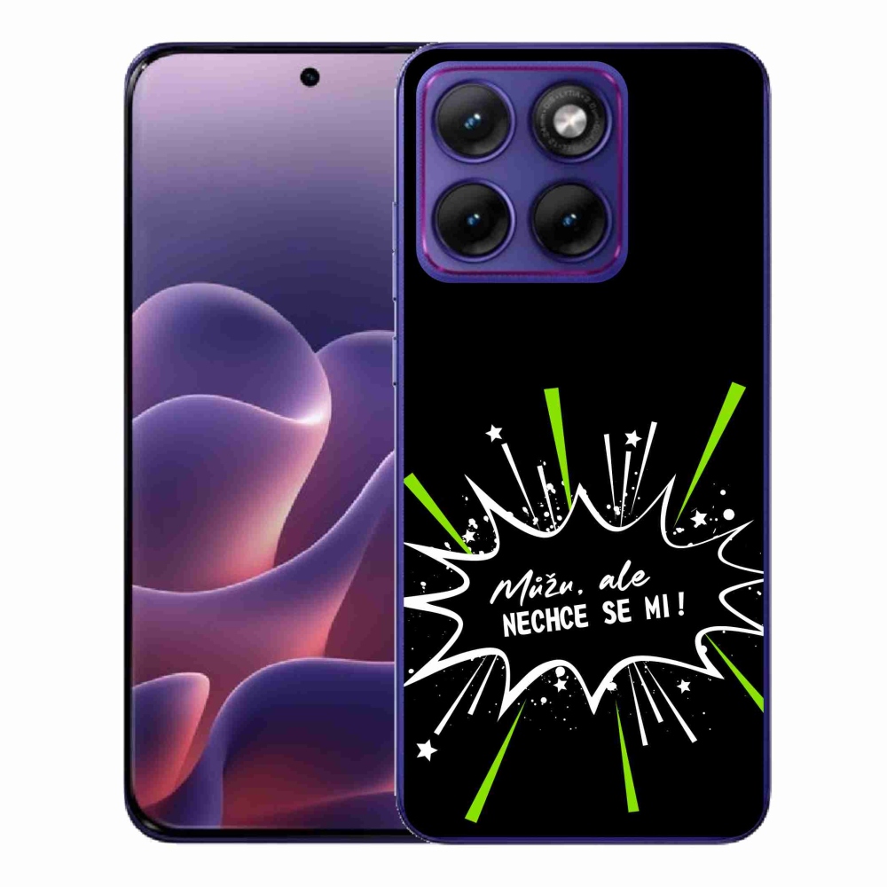 Gelový kryt mmCase na Motorola Edge 70 Fusion - vtipný text 11 černé pozadí