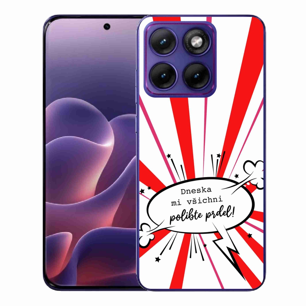 Gelový kryt mmCase na Motorola Edge 70 Fusion - vtipný text 15 bílé pozadí