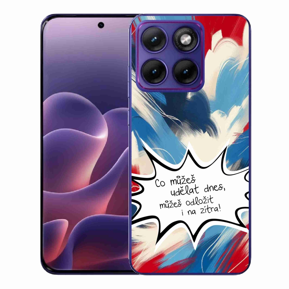 Gelový kryt mmCase na Motorola Edge 70 Fusion - vtipný text 9 bílé pozadí