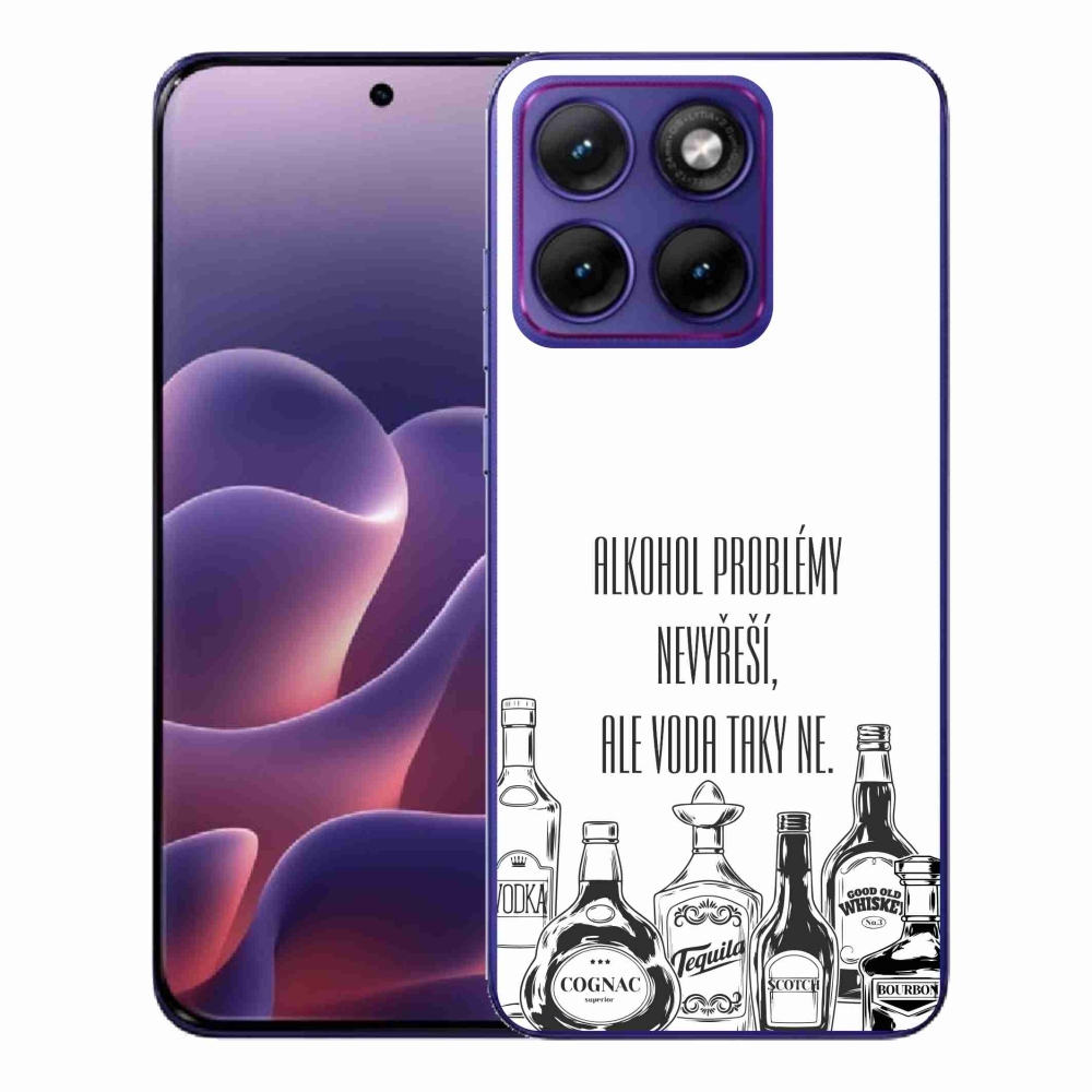 Gelový kryt mmCase na Motorola Edge 70 Fusion - vtipný text bílé pozadí
