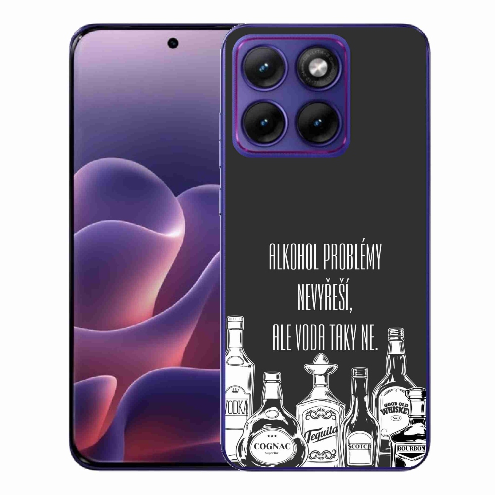 Gelový kryt mmCase na Motorola Edge 70 Fusion - vtipný text černé pozadí