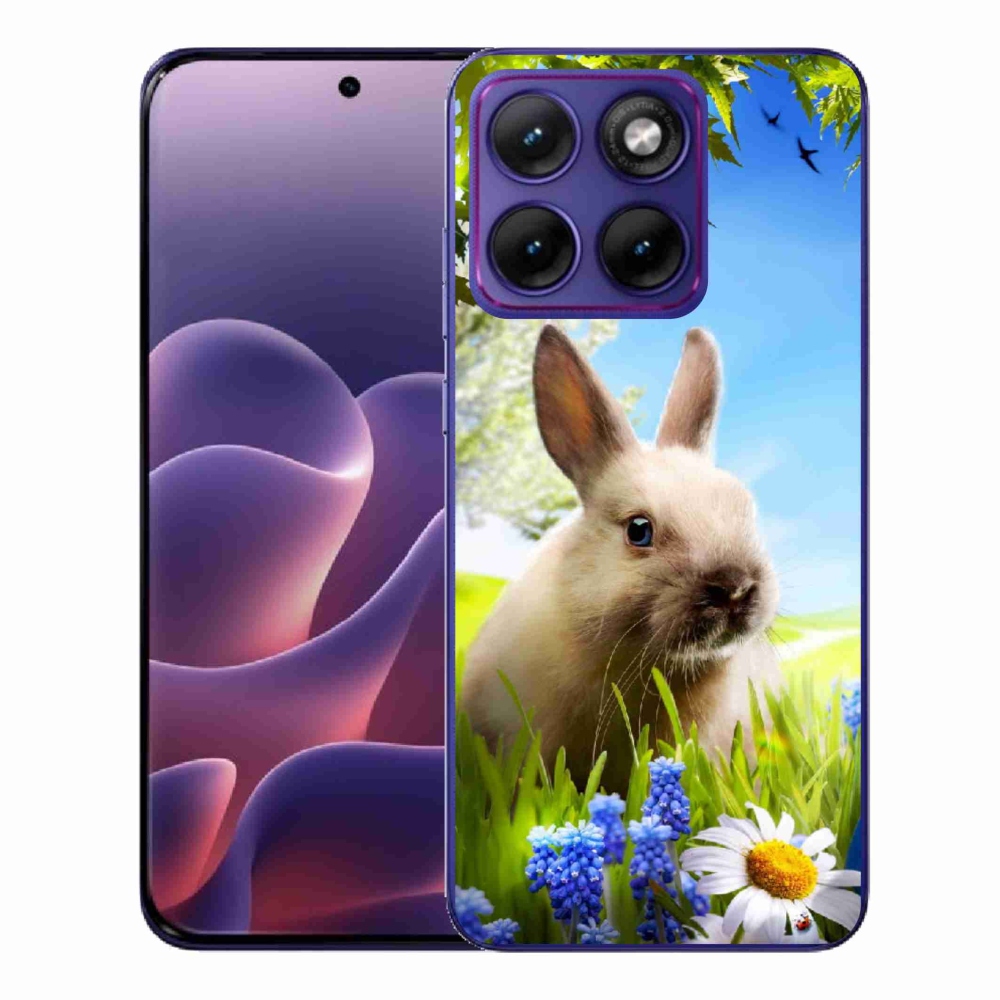 Gelový kryt mmCase na Motorola Edge 70 Fusion - zajíček