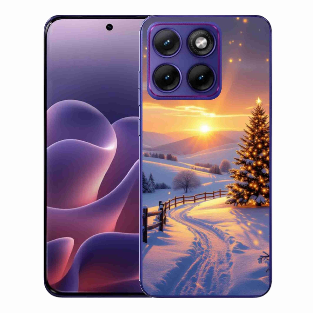 Gelový kryt mmCase na Motorola Edge 70 Fusion - zimní krajina