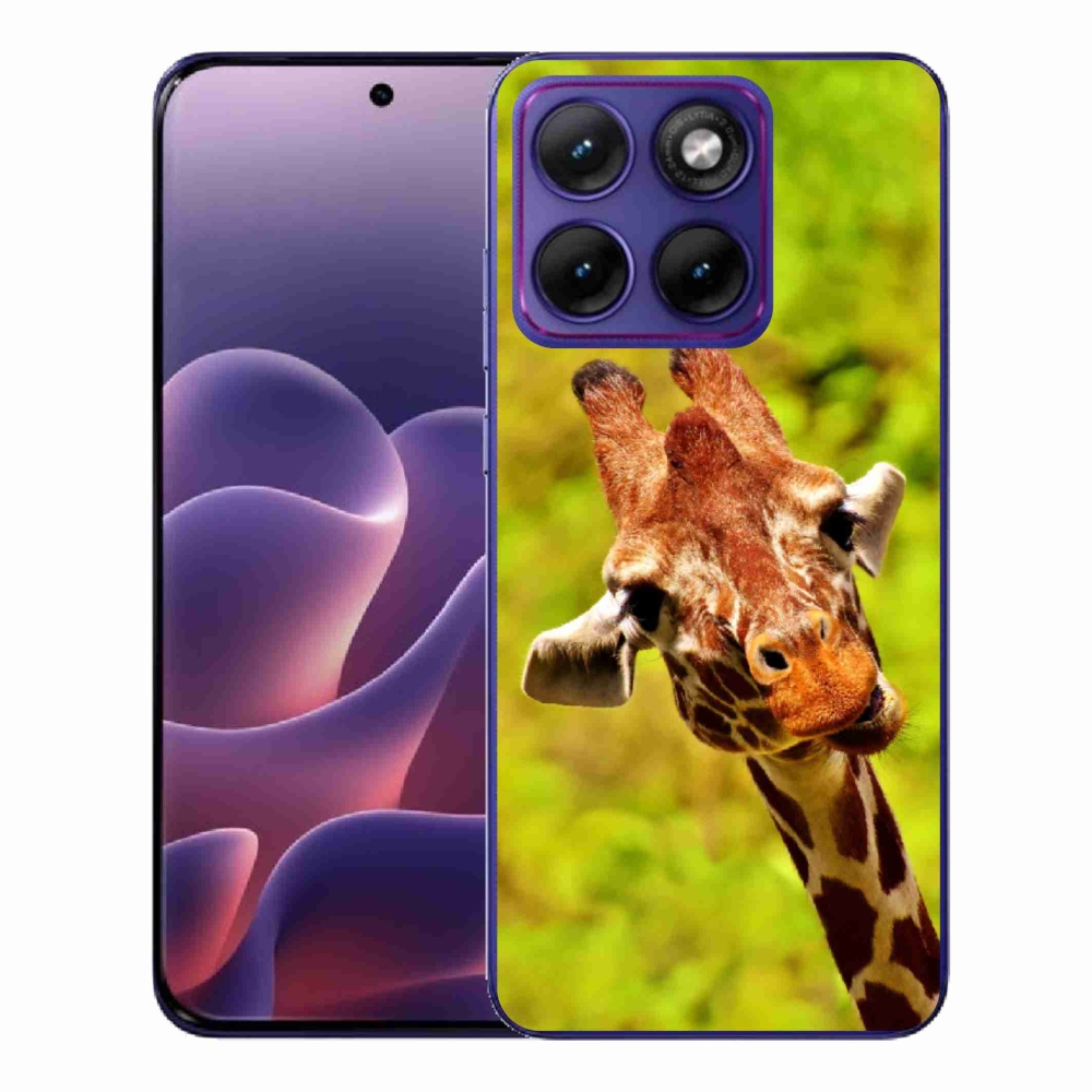 Gelový kryt mmCase na Motorola Edge 70 Fusion - žirafa