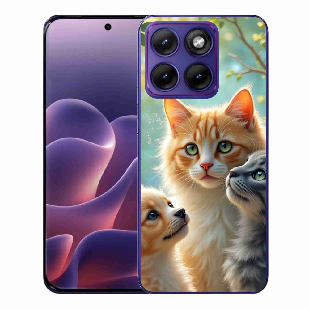 Gelový kryt mmCase na Motorola Edge 70 Fusion - zvířecí přátelství 2