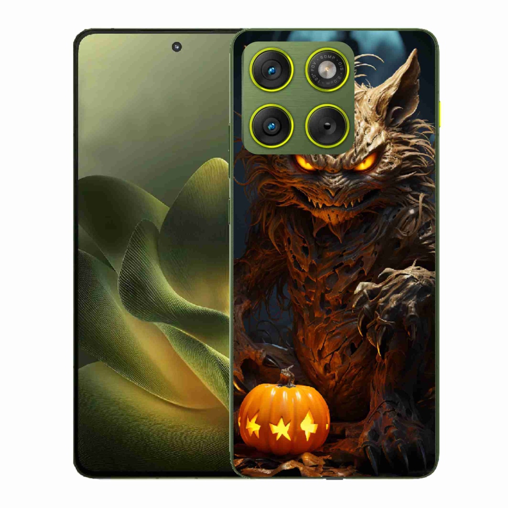 Gelový kryt mmCase na Motorola Edge 70 - halloweenská příšera