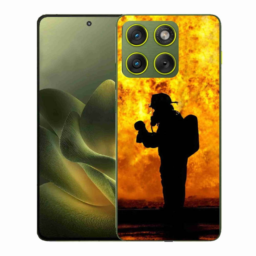 Gelový kryt mmCase na Motorola Edge 70 - hasič