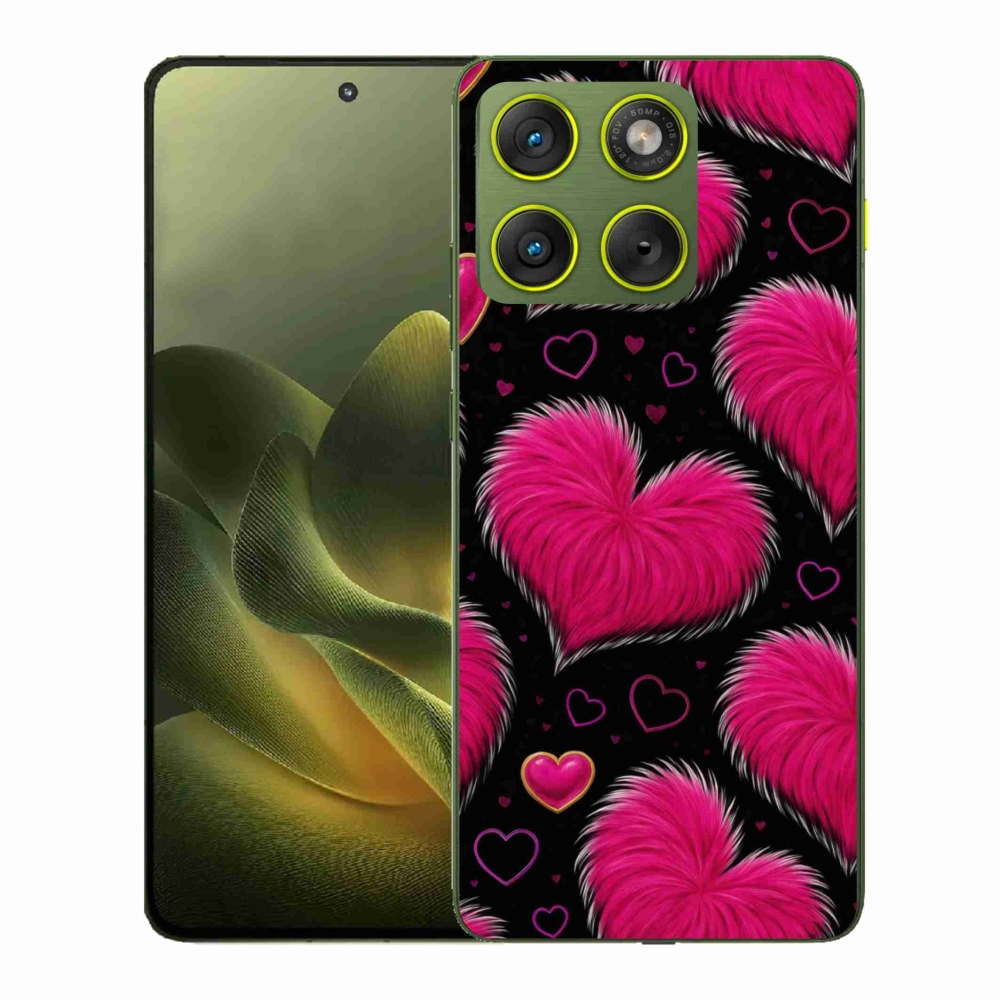 Gelový kryt mmCase na Motorola Edge 70 - hebká srdce